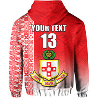 (Custom Text and Number) Kolisi Tonga College Atele Hoodie Home of the Lions LT13 - Polynesian Pride