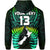 (Custom Text and Number) Aotearoa Fern Hoodie New Zealand Hei Tiki Green Style LT13 - Polynesian Pride