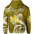 Custom Hawaii Flowers Wave Hoodie Kanaka Maoli Gold Polynesian LT13 - Polynesian Pride