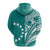 (Custom Text and Number) Cook Islands Tatau Hoodie Symbolize Passion Stars Version Blue LT13 - Polynesian Pride