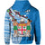 Custom Fiji Hoodie Fijian Drua Mix Tagimaucia Flower Blue Style LT14 - Polynesian Pride