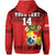 (Custom Text and Number) Tonga Rugby Hoodie Mate Maa Tonga Pacific Ngatu Black LT14 - Polynesian Pride