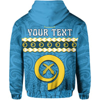 Custom Sanma Province Hoodie Vanuatu Pig Tusk Polynesian Flag Style LT14 - Polynesian Pride