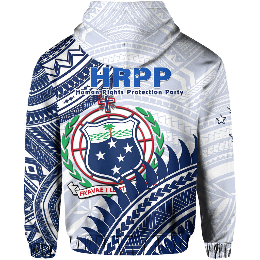 HRPP Samoa Hoodie Samoan Coat of Arms Polynesian Pattern LT14 - Polynesian Pride