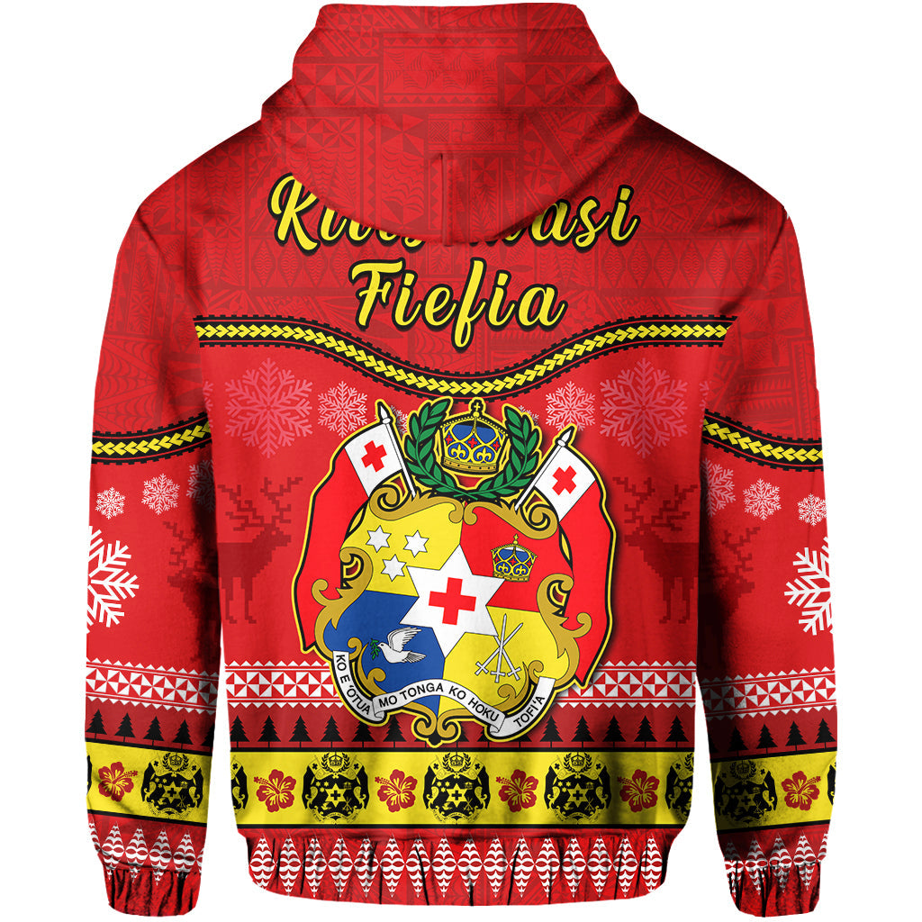 Tonga Christmas Hoodie Tongan Ngatu Kilisimasi Fiefia LT14 - Polynesian Pride