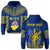 Custom Niue Hoodie Happy Constitution Day Niuean Hiapo Crab With Map LT14 Hoodie Blue - Polynesian Pride