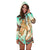 Hawaii Hoodie Dress Polynesian Shark And Sea Turtle Dreamy Turquoise Artsy LT14 - Polynesian Pride