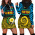 (Custom Personalised) Torba Province Hoodie Dress Vanuatu Pig Tusk Polynesian Flag Style LT14 Black - Polynesian Pride