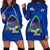 (Custom Personalised) Guam Hoodie Dress Hafa Adai Latte Stone Proud Chamorro LT14 Blue - Polynesian Pride