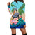 (Custom Personalised) Polynesian Turtle Coconut Tree And Orchids Hoodie Dress LT14 - Polynesian Pride