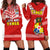 Tonga Rugby Hoodie Dress Mate Maa Tonga Pacific Ngatu White LT14 Red - Polynesian Pride