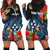 (Custom Personalised) Kosrae State Hoodie Dress FSM Hibiscus Flowers Mix Polynesian LT14 Blue - Polynesian Pride