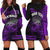 (Custom Personalised) Hawaii Hoodie Dress Kakau Warrior Helmet Gradient Purple Polynesian LT14 Purple - Polynesian Pride