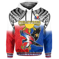 Custom Philippines Hoodie Polynesian Filipino Pattern With Eagle LT14 - Polynesian Pride