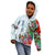 (Custom Personalised) Fiji Hoodie KID Proud Fijian Tapa mix Tagimoucia Flowers LT13 White - Polynesian Pride