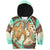 Hawaii Hoodie KID Polynesian Shark And Sea Turtle Dreamy Turquoise Artsy LT14 Hoodie Turquoise - Polynesian Pride