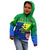 (Custom Personalised) Malampa Fiji Day Hoodie KID Vanuatu Polynesia mix Flowers LT13 Green - Polynesian Pride