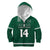 (Custom Text And Number) Hawaii Football Hoodie KID Kakau Rainbow Warriors Helmet Go Bows LT14 - Polynesian Pride