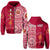 Custom Beulah Tonga College Hoodie Tongan Ngatu Pattern LT14 Zip Hoodie Maroon - Polynesian Pride