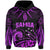 Custom Samoa Tatau Hoodie Purple Polynesian Ula Nifo LT13 Zip Hoodie Purple - Polynesian Pride