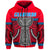 Guam Chamorro Hoodie Latte Stone Red Polynesian Haligi LT13 Zip Hoodie Red - Polynesian Pride