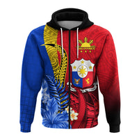 Custom Philippines Sampaguita Hoodie Special Polynesian Sun Filipino LT13 Zip Hoodie Art - Polynesian Pride