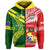 Custom Tonga and Australia Rugby Hoodie Mate Maa Tonga Mix Kangaroos LT14 Zip Hoodie Red - Polynesian Pride