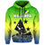 Custom Malampa Province Hoodie Native Canoe Mix Vanuatu Pig Tusk Green Version LT14 - Polynesian Pride