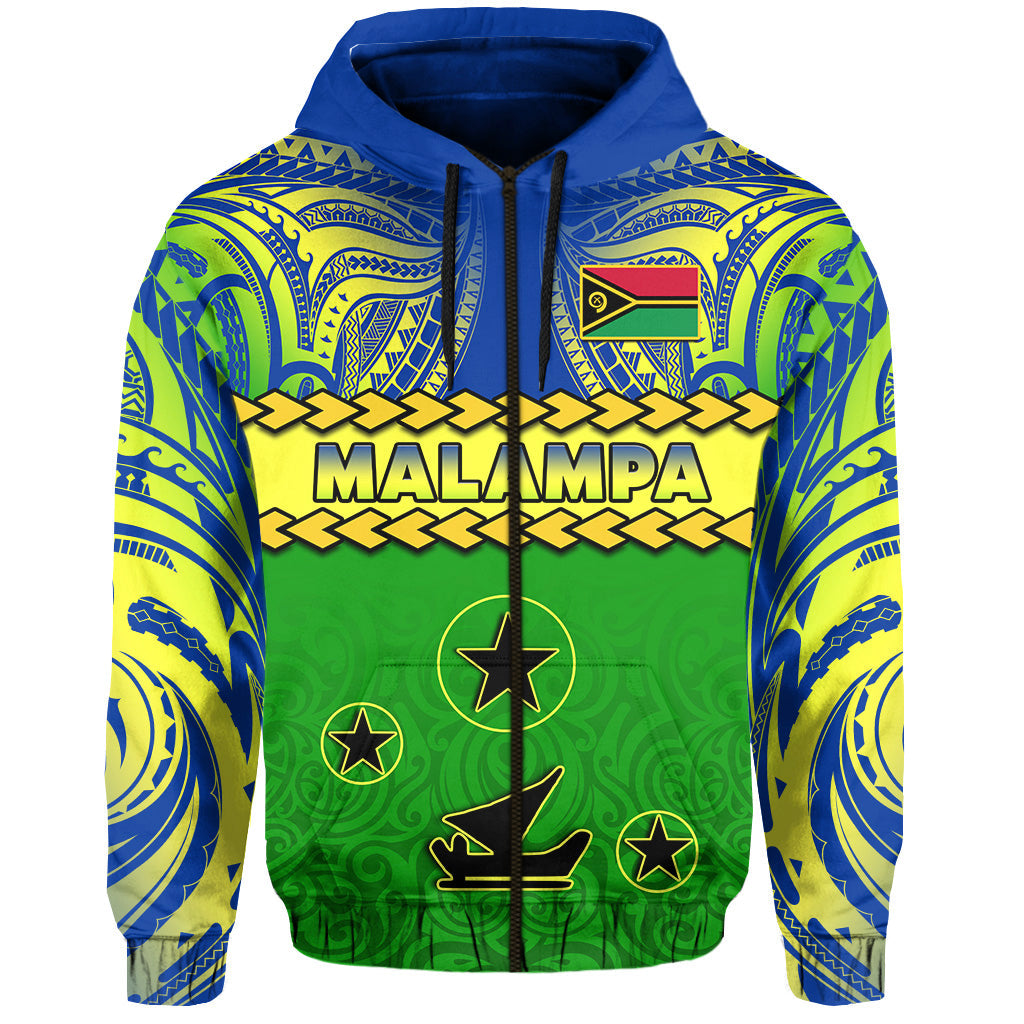 Custom Malampa Province Hoodie Vanuatu Pig Tusk Polynesian Flag Style LT14 - Polynesian Pride