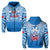 (Custom Text and Number) Samoa Rugby Hoodie Personalise Toa Samoa Polynesian Pacific Blue Version LT14 - Polynesian Pride