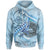 American Samoa Hoodie Polynesian Turtle Under The Sea Unisex Blue - Polynesian Pride