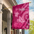 Breast Cancer Awareness Flag Hibiscus Polynesian No One Fights Alone LT13 - Polynesian Pride