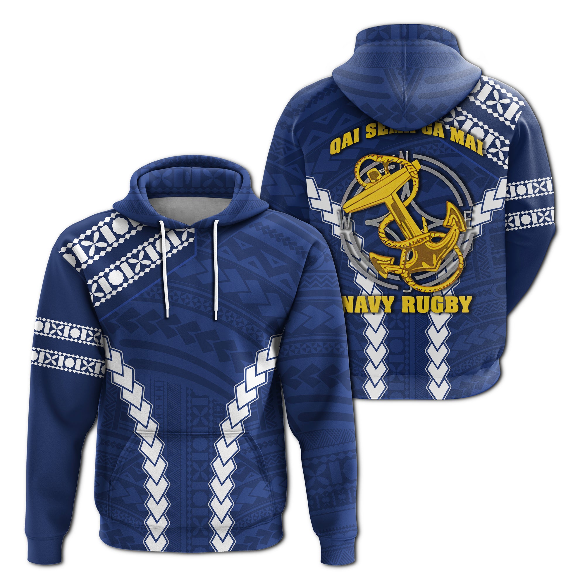 Fiji Navy Hoodie LT13 Unisex Navy Blue - Polynesian Pride