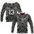 (Custom Text and Number) New Zealand Silver Fern Rugby Hoodie All Black NZ Maori Pattern LT13 Black - Polynesian Pride