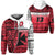 Custom Wallis and Futuna Rugby Hoodie Polynesian Clever Red Custom Text and Number Unisex Red - Polynesian Pride