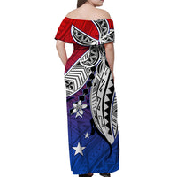 Samoa Off Shoulder Long Dress Hibiscus Flowers Style Speical LT13 - Polynesian Pride