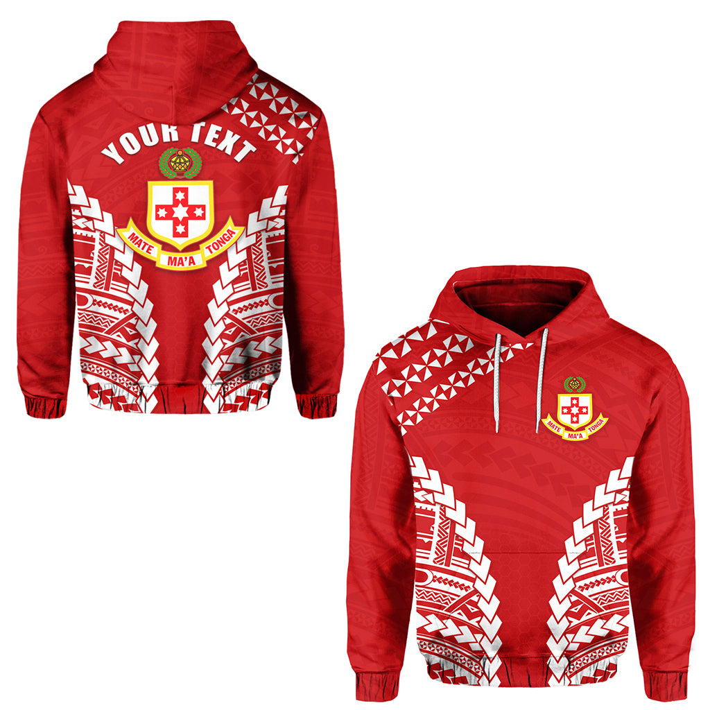 Custom Kolisi Tonga Hoodie LT13 Unisex Red - Polynesian Pride