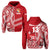 Custom Tonga Rugby Hoodie Rustic Unisex Red - Polynesian Pride