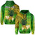 Custom Hawaii Pineapple Hoodie Plumeria Frangipani Mix Tribal Pattern LT13 Green - Polynesian Pride