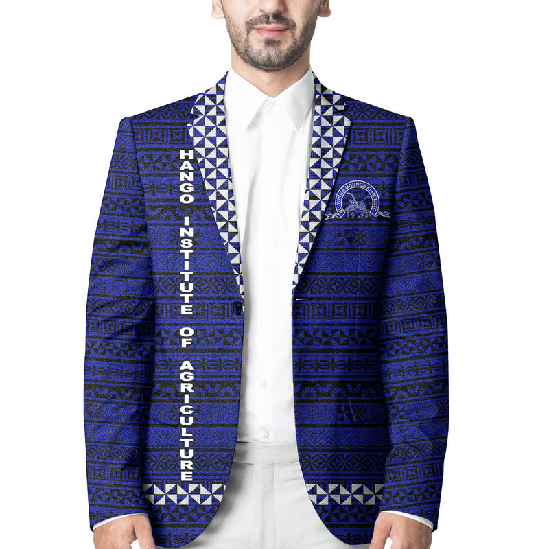 Tonga Hango Institute of Agriculture Blazer Simple Style - Blue LT8 Unisex Blue - Polynesian Pride