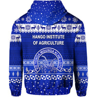 Hango Institute of Agriculture Christmas Zip Hoodie Simple Style LT8 - Polynesian Pride