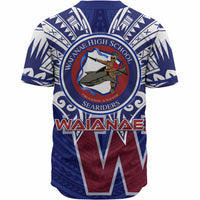 Hawaii Custom Personalised Baseball Shirt - Waianae High School Hawaiian Patterns LT10 - Polynesian Pride