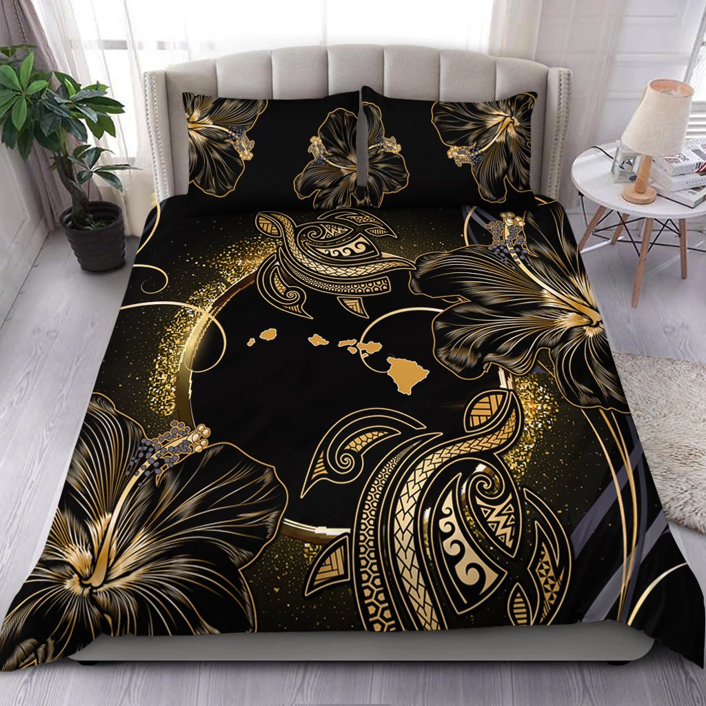 Hawaii Gold Galaxy Bedding Set - Cato Style - AH Gold - Polynesian Pride