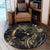 Hawaii Gold Galaxy Round Carpet - Cato Style Round Carpet Gold - Polynesian Pride