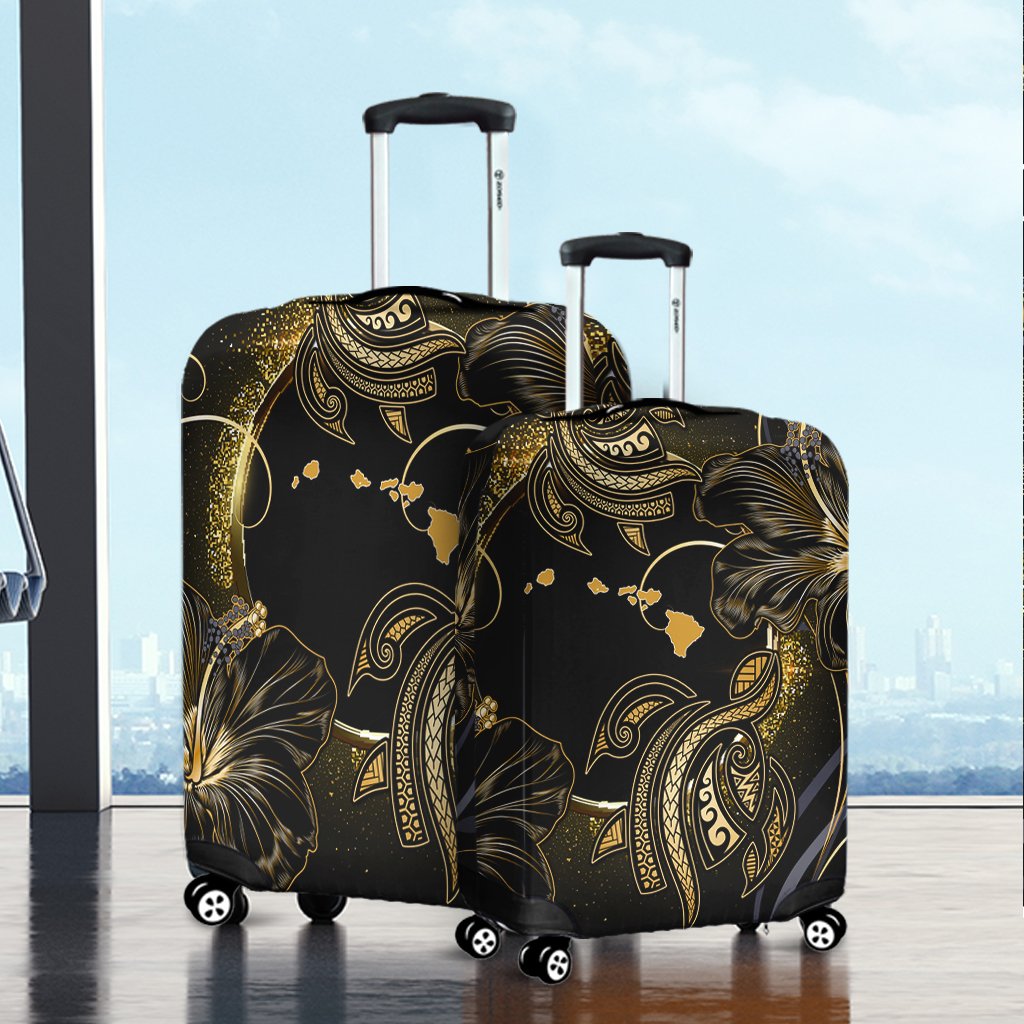 Hawaii Gold Galaxy Luggage Cover - Cato Style - Polynesian Pride