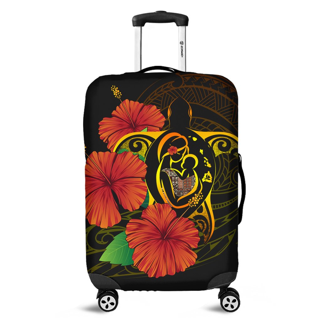 Hawaii Luggage Covers - Hawaii Turtle Luggage Covers Mothers Day Kanaka Maoli AH Brown - Polynesian Pride