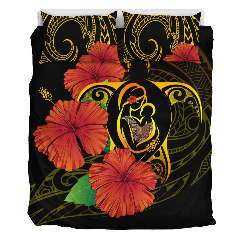 Hawaii Bedding Set - Hawaii Turtle Bedding Set Mothers Day AH Black - Polynesian Pride