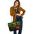 Hawaii Leather Tote - Reggae Color Cross Style - Polynesian Pride