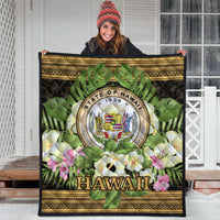 Hawaii Premium Quilt - Polynesian Gold Patterns Collection - Polynesian Pride