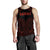 Hawaiian Kanaka Map Polynesian Men's Tank Top - Red - Brad Style - AH - Polynesian Pride